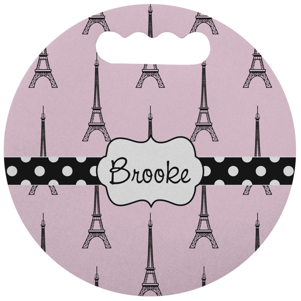 Custom Eiffel Tower Stadium Cushion (Round) (Personalized)