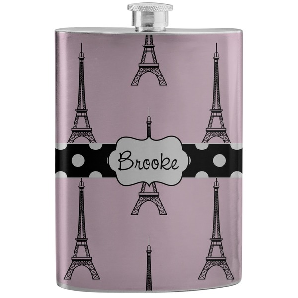 Custom Eiffel Tower Stainless Steel Flask (Personalized)