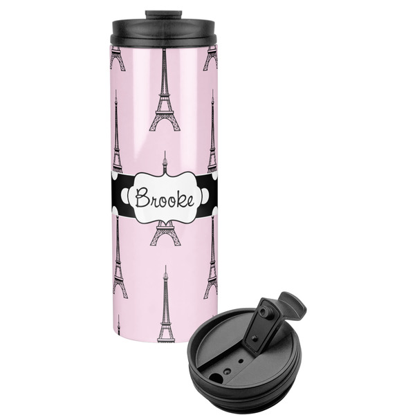Custom Eiffel Tower Stainless Steel Skinny Tumbler (Personalized)