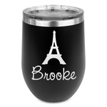 Eiffel Tower Stemless Wine Tumbler - 5 Color Choices - Stainless Steel  (Personalized)