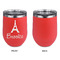 Eiffel Tower Stainless Wine Tumblers - Coral - Single Sided - Approval