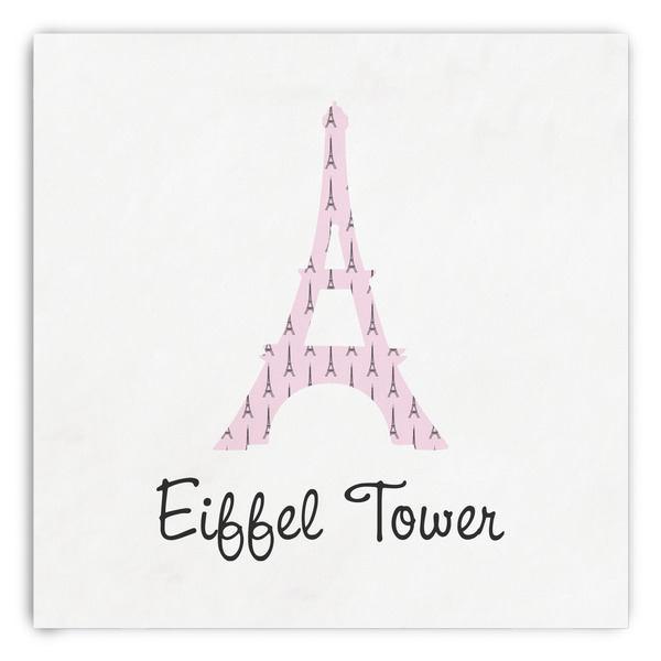 Custom Eiffel Tower Paper Dinner Napkins (Personalized)