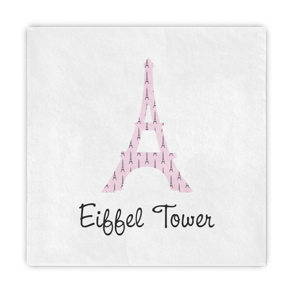 Custom Eiffel Tower Decorative Paper Napkins (Personalized)