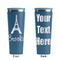 Eiffel Tower Steel Blue RTIC Everyday Tumbler - 28 oz. - Front and Back