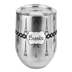 Eiffel Tower Stemless Wine Tumbler - Full Print (Personalized)