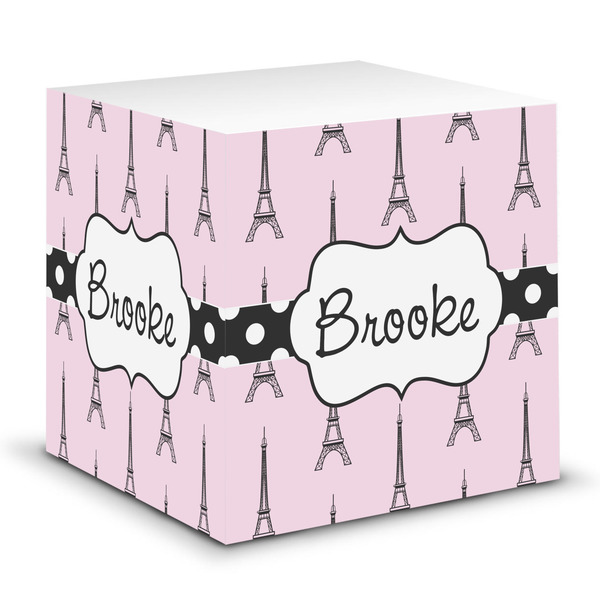 Custom Eiffel Tower Sticky Note Cube (Personalized)