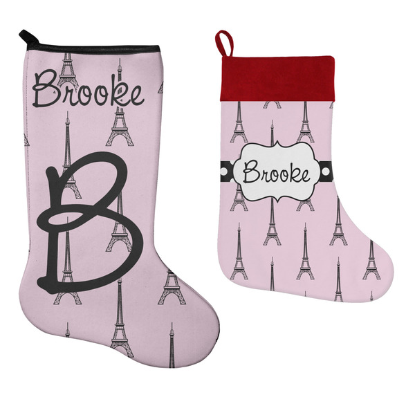 Eiffel Tower Stockings - Side by Side compare