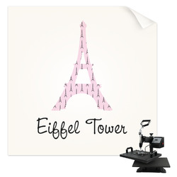 Eiffel Tower Sublimation Transfer - Shirt Back / Men (Personalized)