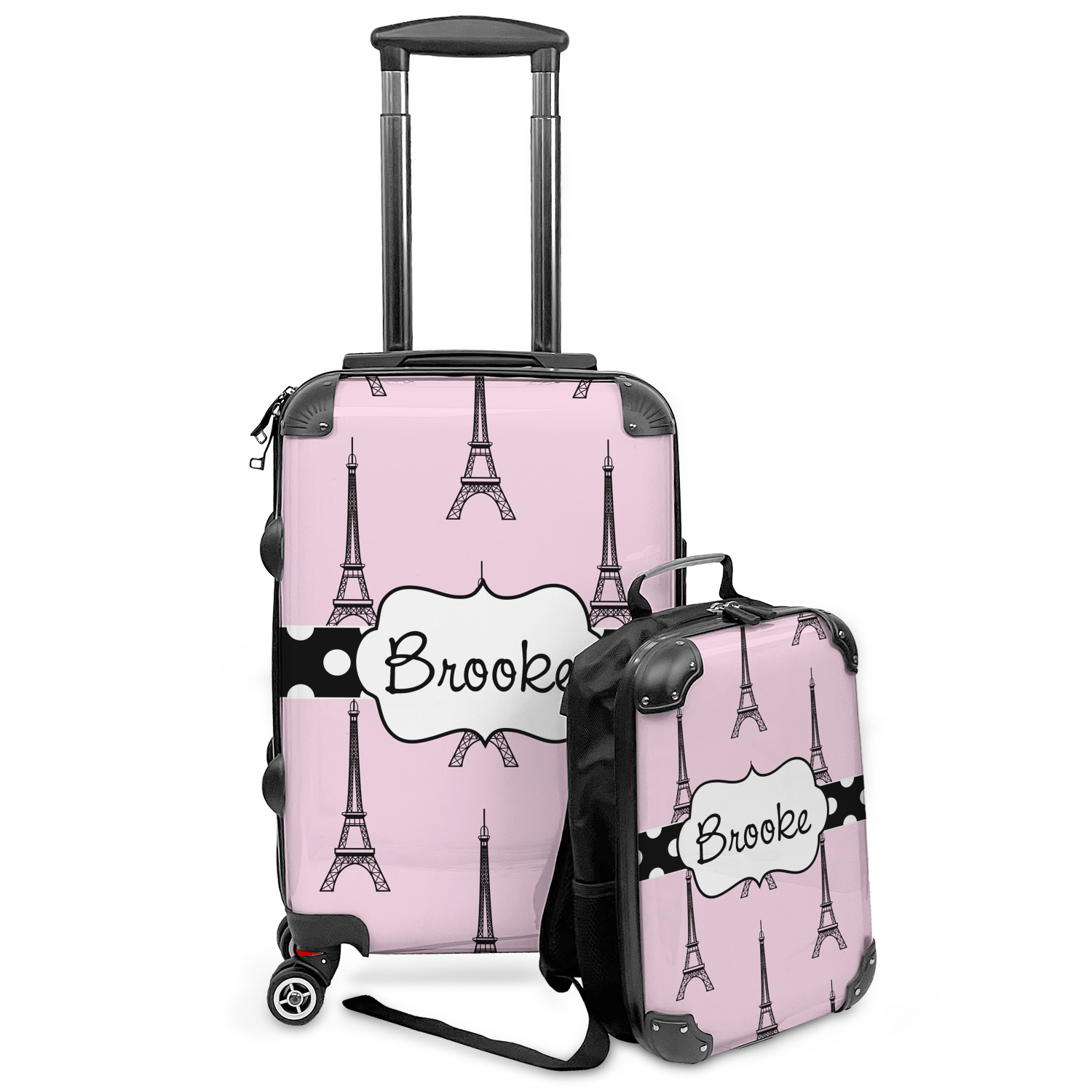 Custom Eiffel Tower Kids 2-Piece Luggage Set - Suitcase & Backpack