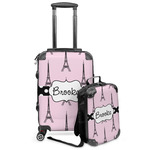 Eiffel Tower Kids 2-Piece Luggage Set - Suitcase & Backpack (Personalized)