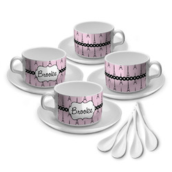 Eiffel Tower Tea Cup - Set of 4 (Personalized)