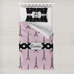 Eiffel Tower Toddler Bedding w/ Name or Text
