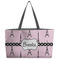 Eiffel Tower Tote w/Black Handles - Front View