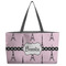 Eiffel Tower Beach Totes Bag - w/ Black Handles (Personalized)