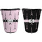 Eiffel Tower Trash Can Black - Front and Back - Apvl