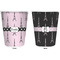 Eiffel Tower Trash Can White - Front and Back - Apvl