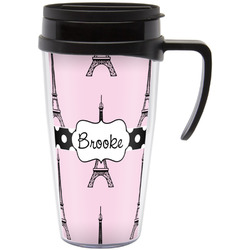 Eiffel Tower Acrylic Travel Mug with Handle (Personalized)