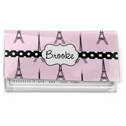 Eiffel Tower Vinyl Checkbook Cover (Personalized)
