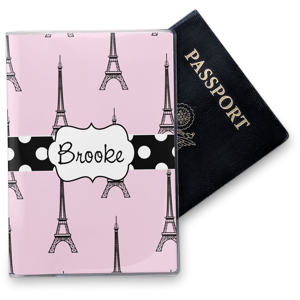 Custom Eiffel Tower Vinyl Passport Holder (Personalized)