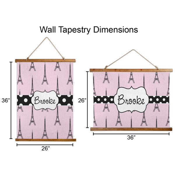 Eiffel Tower Wall Hanging Tapestries - Parent/Sizing