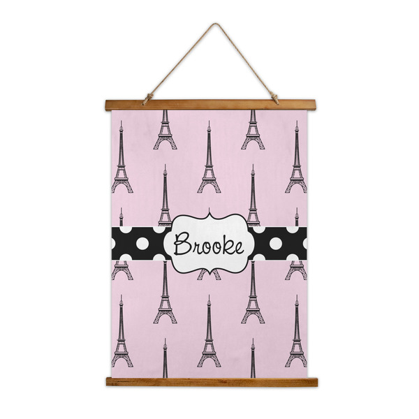 Custom Eiffel Tower Wall Hanging Tapestry - Tall (Personalized)
