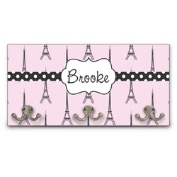 Eiffel Tower Wall Mounted Coat Rack (Personalized)