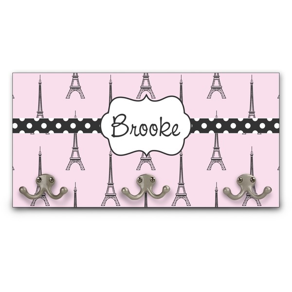 Custom Eiffel Tower Wall Mounted Coat Rack (Personalized)