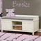 Eiffel Tower Wall Name Decal Above Storage bench