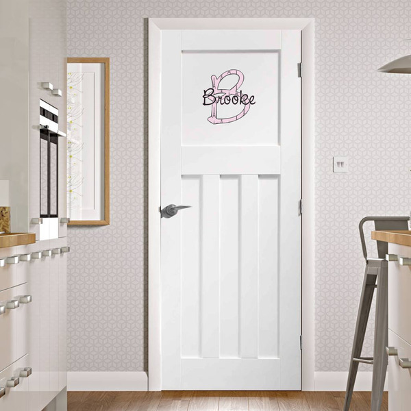 Eiffel Tower Wall Name & Initial Medium on Door