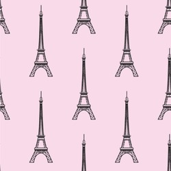 Eiffel Tower Wallpaper & Surface Covering (Peel & Stick 24"x 24" Sample)