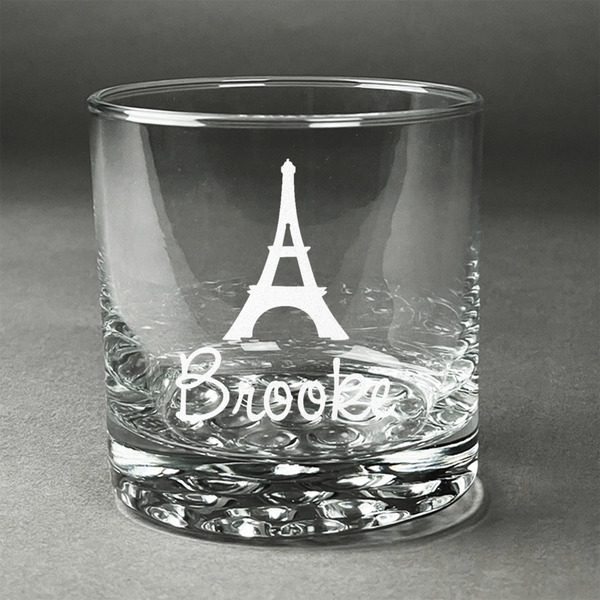 Custom Eiffel Tower Whiskey Glass - Engraved (Personalized)