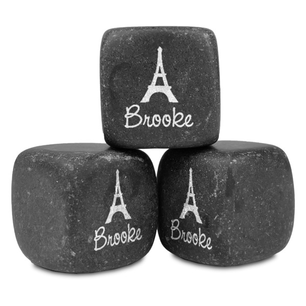 Custom Eiffel Tower Whiskey Stone Set (Personalized)