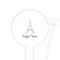 Eiffel Tower Round Plastic Food Picks (Personalized)