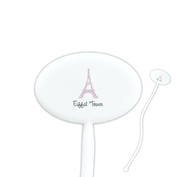 Eiffel Tower Oval Plastic Stir Sticks (Personalized)