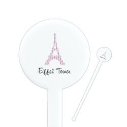 Eiffel Tower Round Plastic Stir Sticks (Personalized)