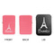 Eiffel Tower Windproof Lighters - Pink, Single Sided, w Lid - APPROVAL