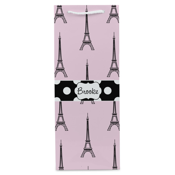 Eiffel Tower Wine Gift Bag - Gloss - Front
