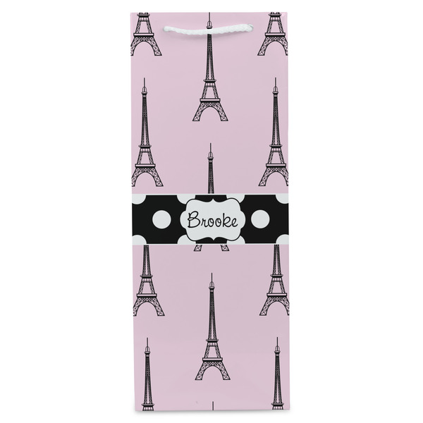 Eiffel Tower Wine Gift Bag - Matte - Front
