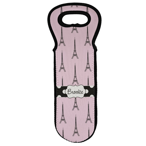 Custom Eiffel Tower Wine Tote Bag (Personalized)