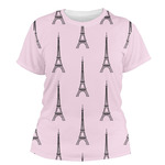 Eiffel Tower Women's Crew T-Shirt - 2X Large