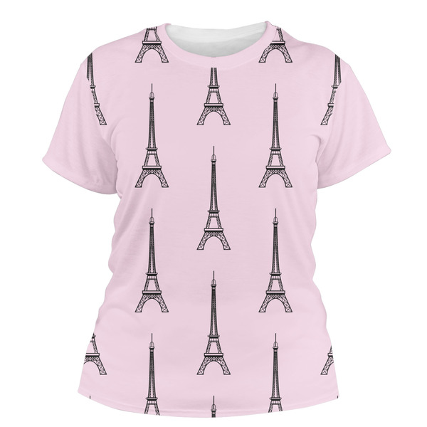 Custom Eiffel Tower Women's Crew T-Shirt - X Large