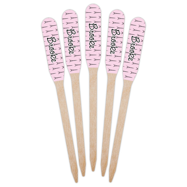 Eiffel Tower Wooden Food Pick - Paddle - Fan View