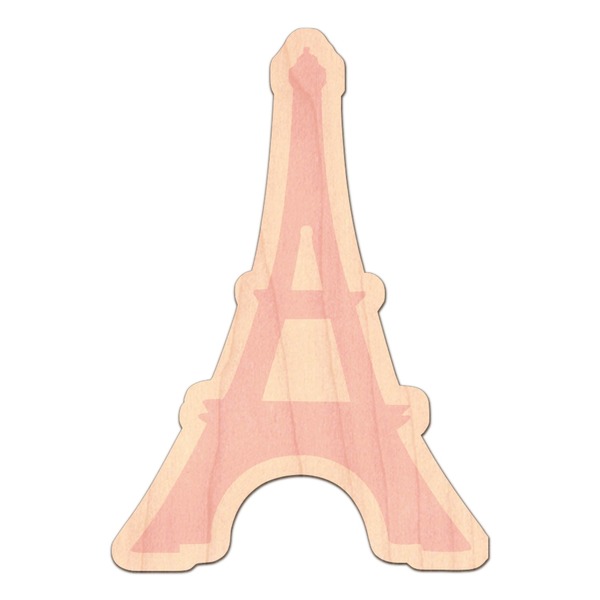 Custom Eiffel Tower Genuine Maple or Cherry Wood Sticker