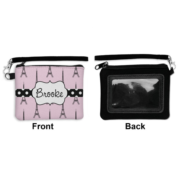 Eiffel Tower Wristlet ID Cases - Front & Back