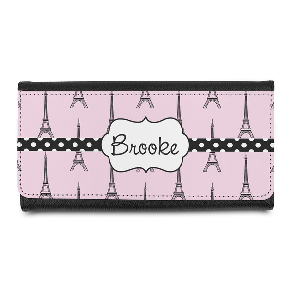 Custom Eiffel Tower Leatherette Ladies Wallet (Personalized)