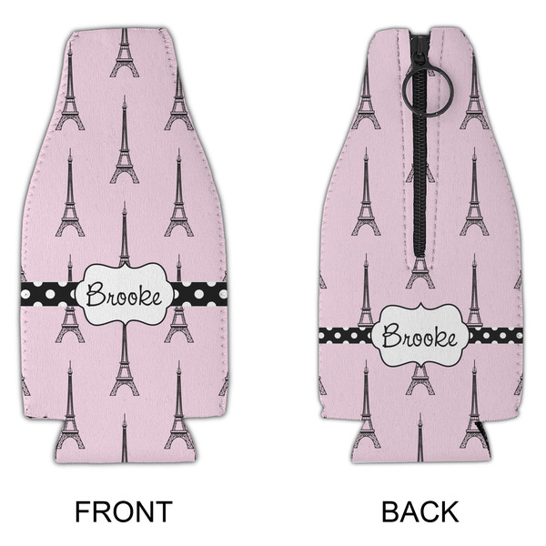 Eiffel Tower Zipper Bottle Cooler - APPROVAL