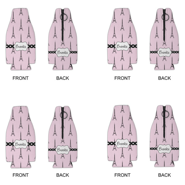 Eiffel Tower Zipper Bottle Cooler - Set of 4 - APPROVAL