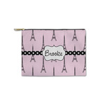 Eiffel Tower Zipper Pouch - Small - 8.5"x6" (Personalized)