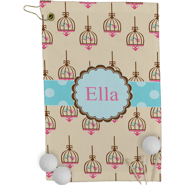 Bird Cage Golf Towel (Personalized)