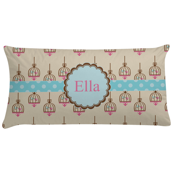 Custom Kissing Birds Pillow Case - King (Personalized)